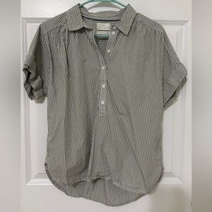 EUC J. Crew Women’s relaxed fit striped popover size M